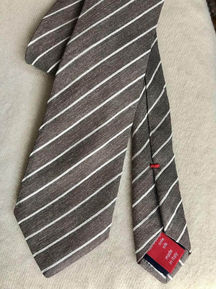 Wąski włoski krawat Altea 100% jedwab