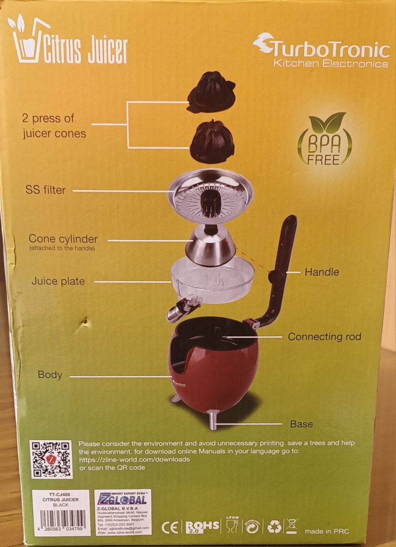 Wyciskarka do cytrusów TurboTronic Citrus Juicer TT-CJ400