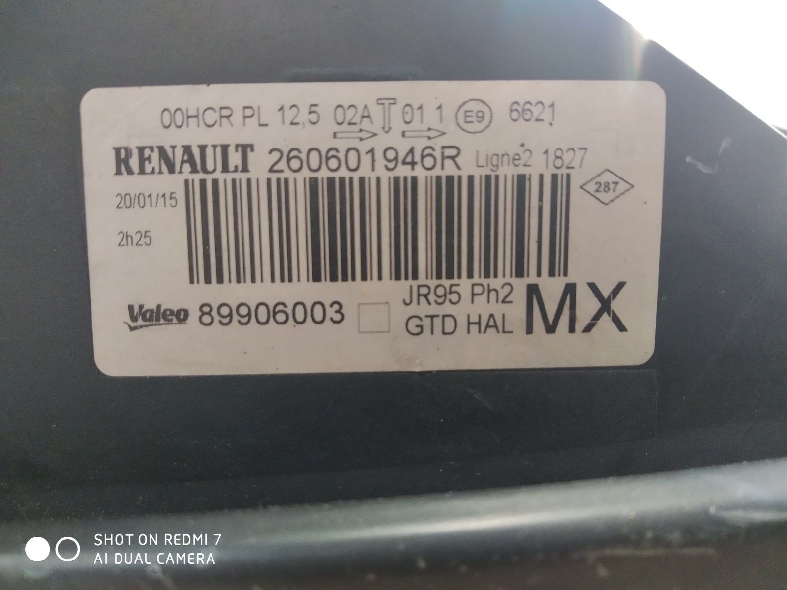 Farol Renault Grande Scenic 3 2016
