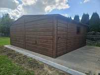 6x6 POD Garaze Blaszane Garaż Blaszany Blaszak Blaszaki Drewnopodobny