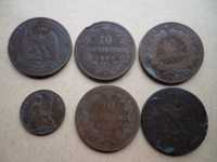 Lote 9 moedas antigas Europeias