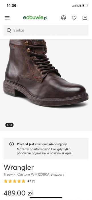 Buty trapery Wrangler 41