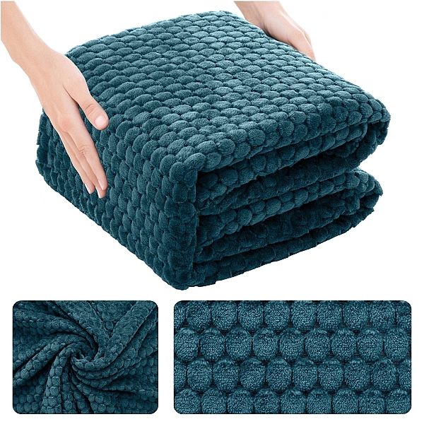 Koc z Mikrofibry 160x200 Narzuta na Łóżko Tłoczona Pluszowa Ala Koła 3