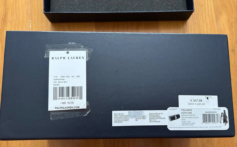 Caixa (rolo) Ralph Lauren, para 3 relógios