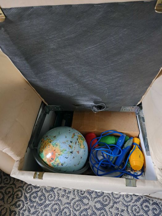 fotel skórzany Kler z pufą