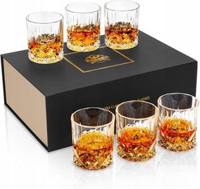 KANARS 6-Częściowy Szklanki kieliszki szkło 300ml do alkoholu whisky