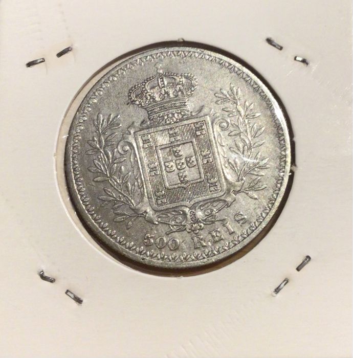 D. CARLOS I  -  500 REIS 1899 PRATA