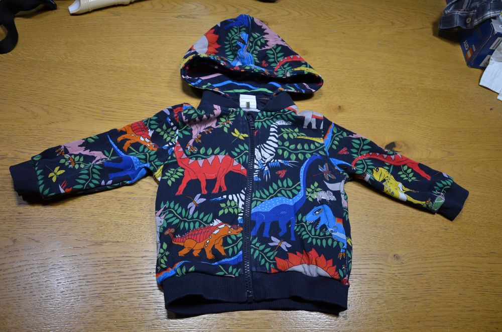 bluza z odpinanym kapturem 1-1.5 r. /86 cm