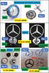 Emblema Símbolo capô ou bagageira Mercedes Benz