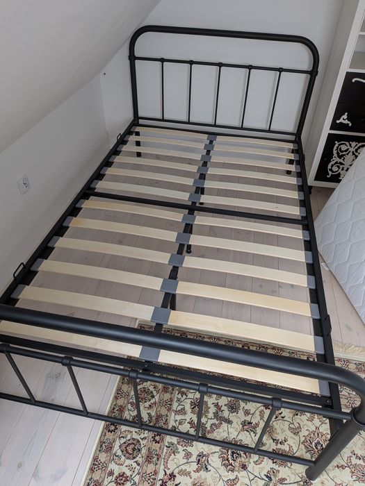 nowe łóżko metalowe boho hippie farmhouse 120x200 ze stelażem