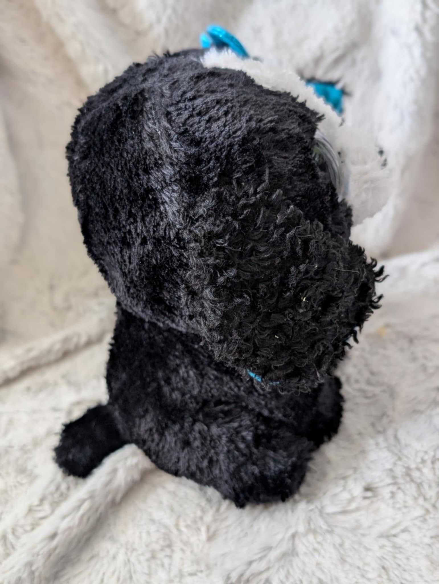 Ty Beanie Boos Piesek z Kokardką Oczy Brokat