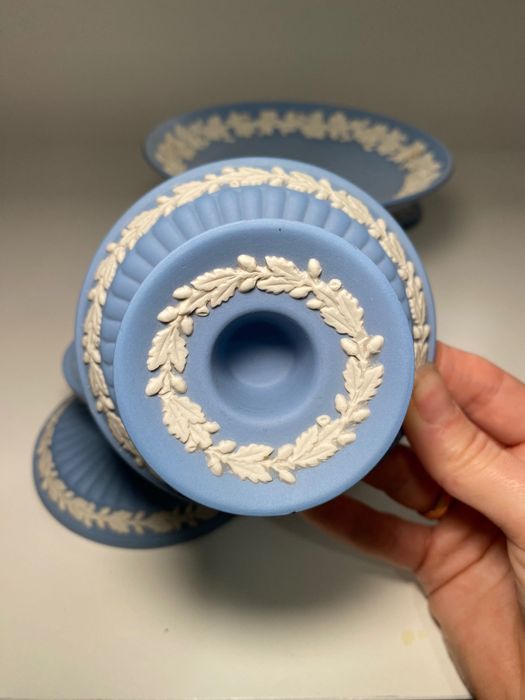 Редкий ансамбль винтажной английской керамики голубого цвета 60-80гг