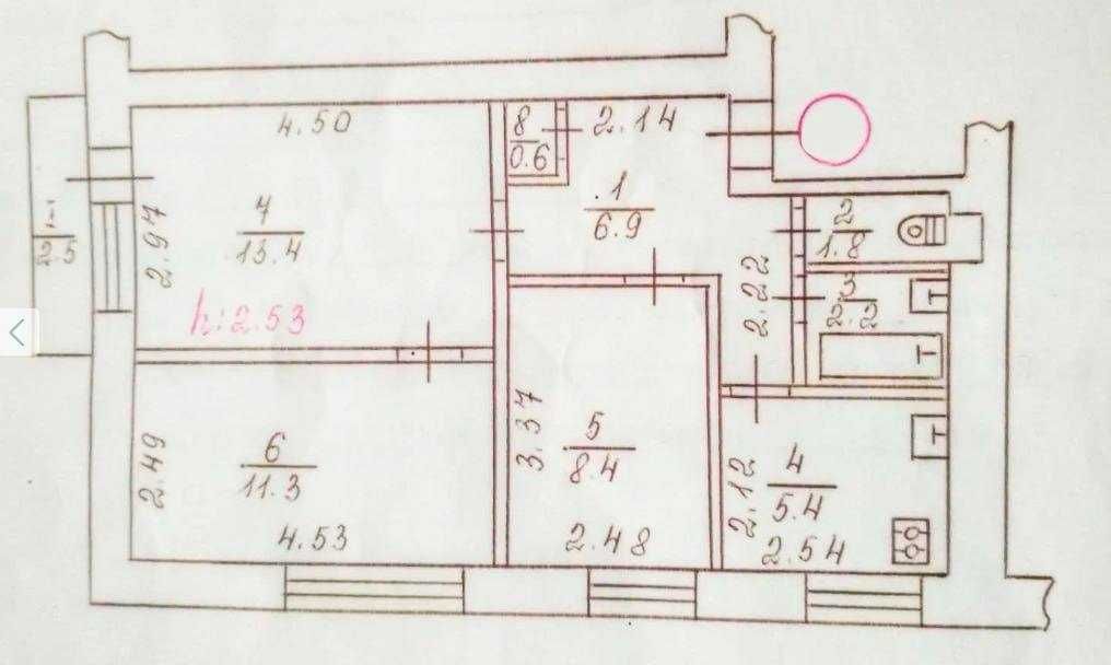 Продаж 3-кімнатної квартири вул. Троїцька. Цегляний будинок