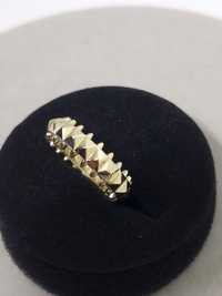 Złoty pierścionek obrączka korona Tiffany Cartier