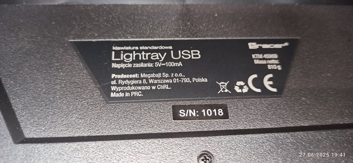 Klawiatura mechaniczna Tracer Lightray
