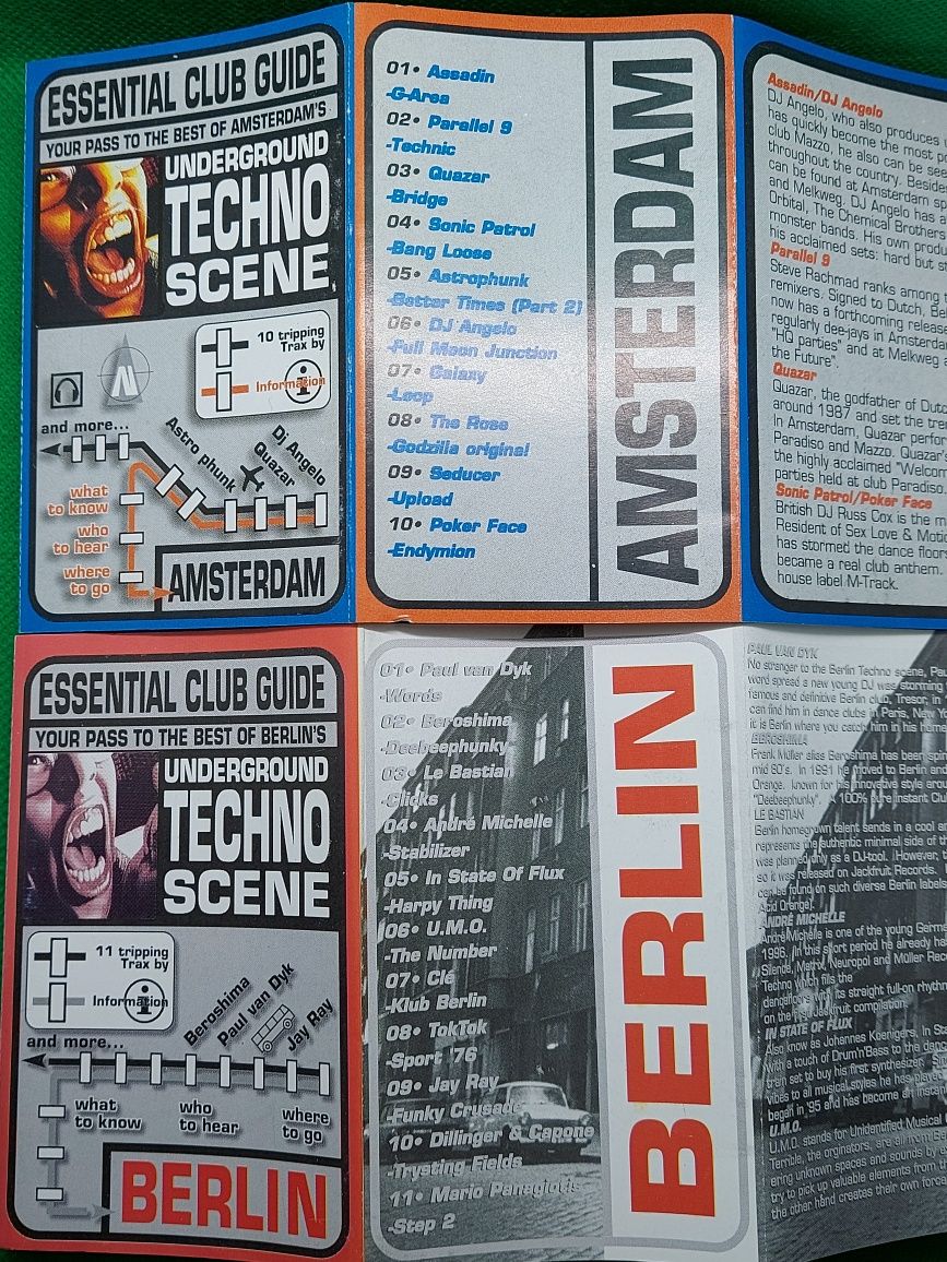 Kasety Essential Club Guide Berlin & Amsterdam