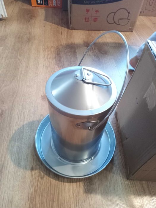 Poidło dla drobiu nierdzewka wysokość 30 cm