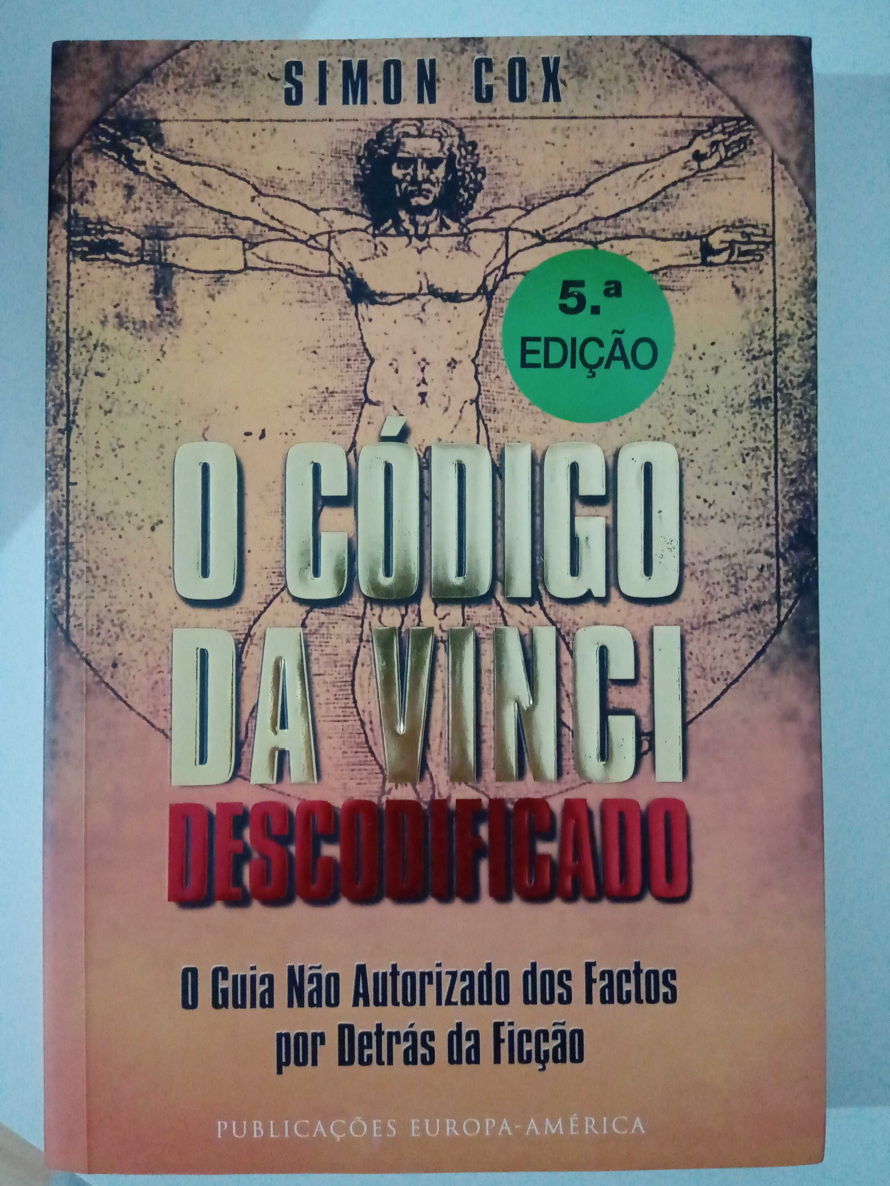 Livro O código da Vinci descodificado de Simon Cox