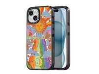 Etui Bouvardia do iPhone 15 z estetycznym wzorem grzybków