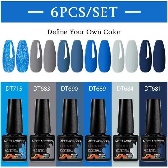 conjunto de vernizes de gel novos