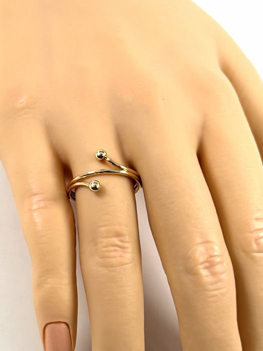 Złoty pierścionek rozmiar 15