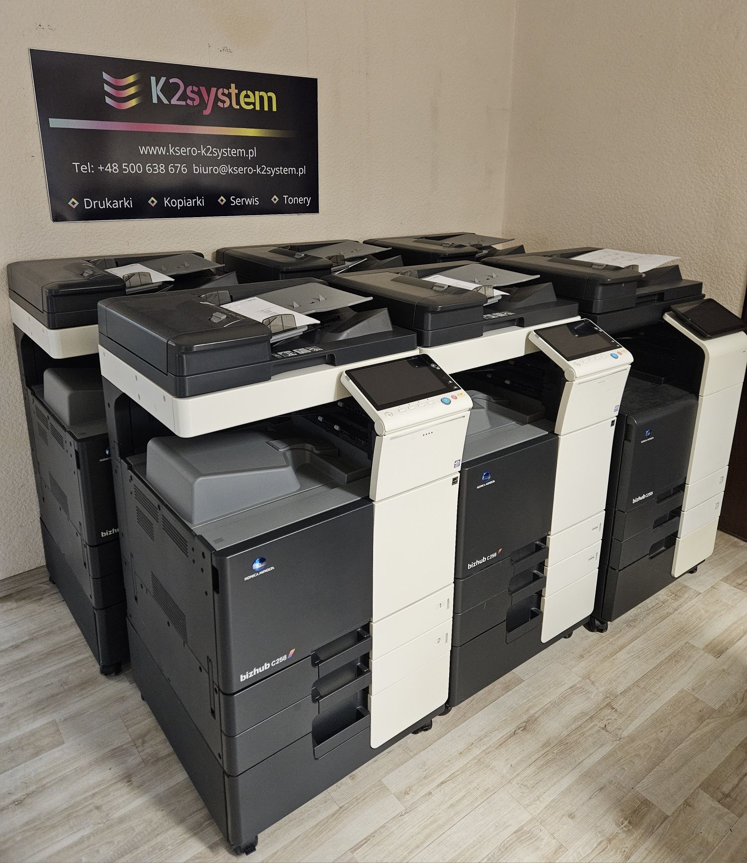 Bizhub c454e / c554e / c458 / c558 Konica Minolta+ zestaw tonerów