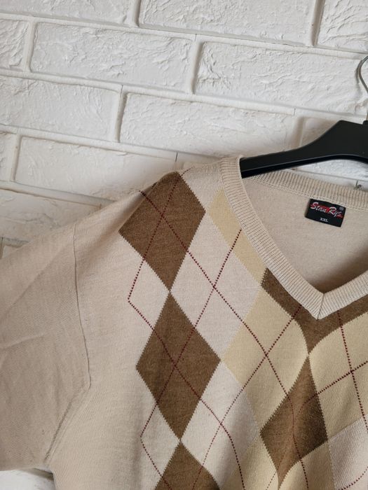 Sweter męski w romby