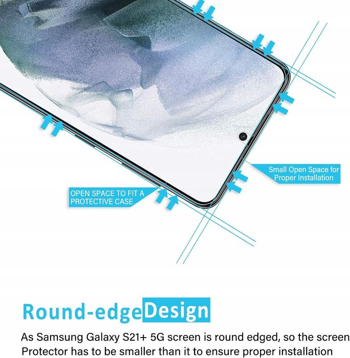 NEW'C - Zestaw 2x Szkło Hartowane do Samsung Galaxy S21