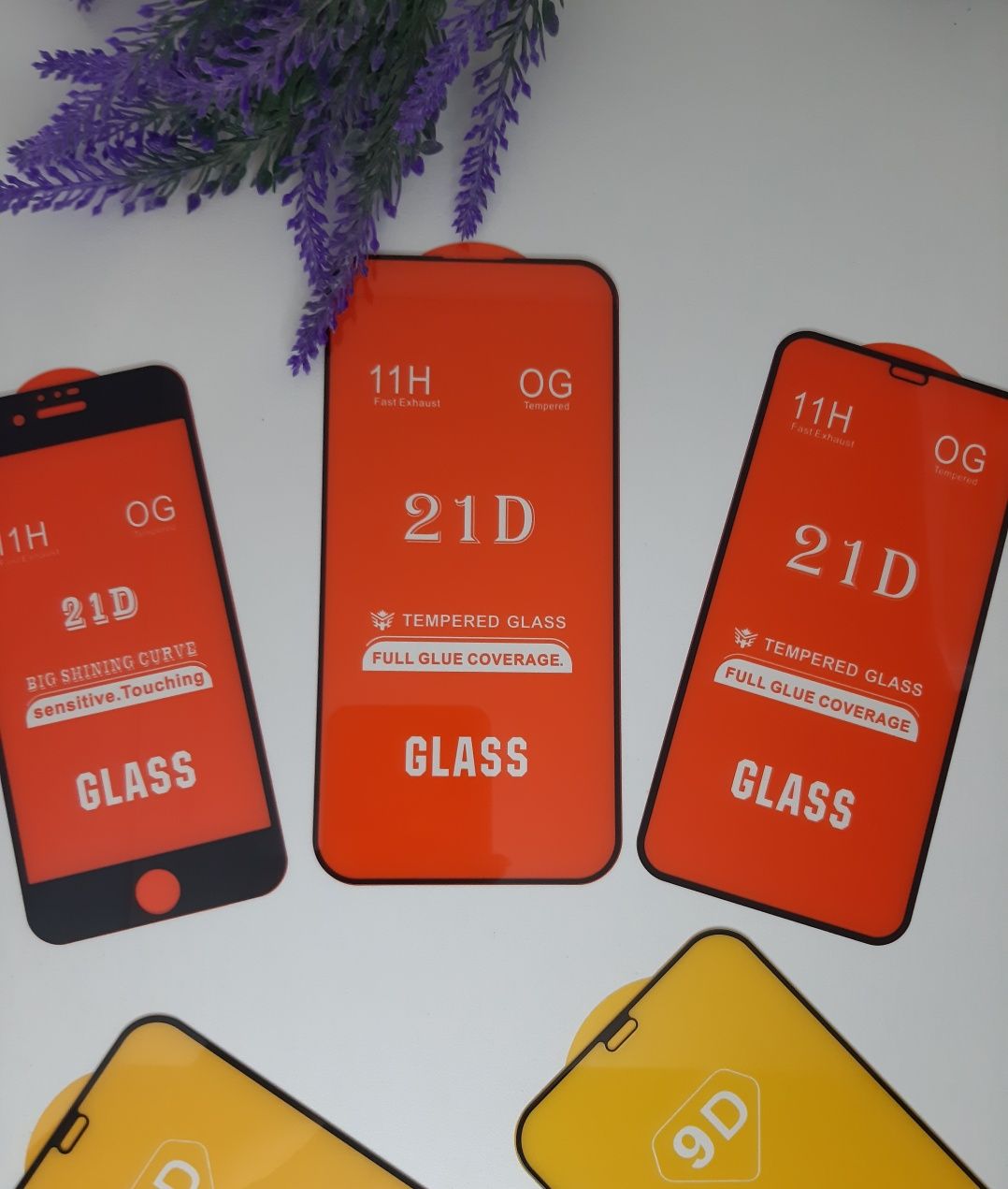 Захисне скло на айфон iPhone 6D 9D 21D / защитное стекло