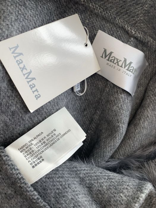 Длинное шерстяное пальто max mara кашемировое