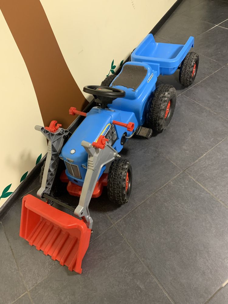 Трактор с прицепом и ковшом Rolly toys rollykid