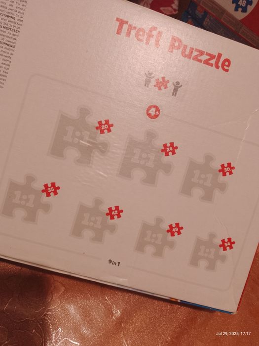 Пазли "Щенячий патруль" 9 в 1.  TREFL Польща