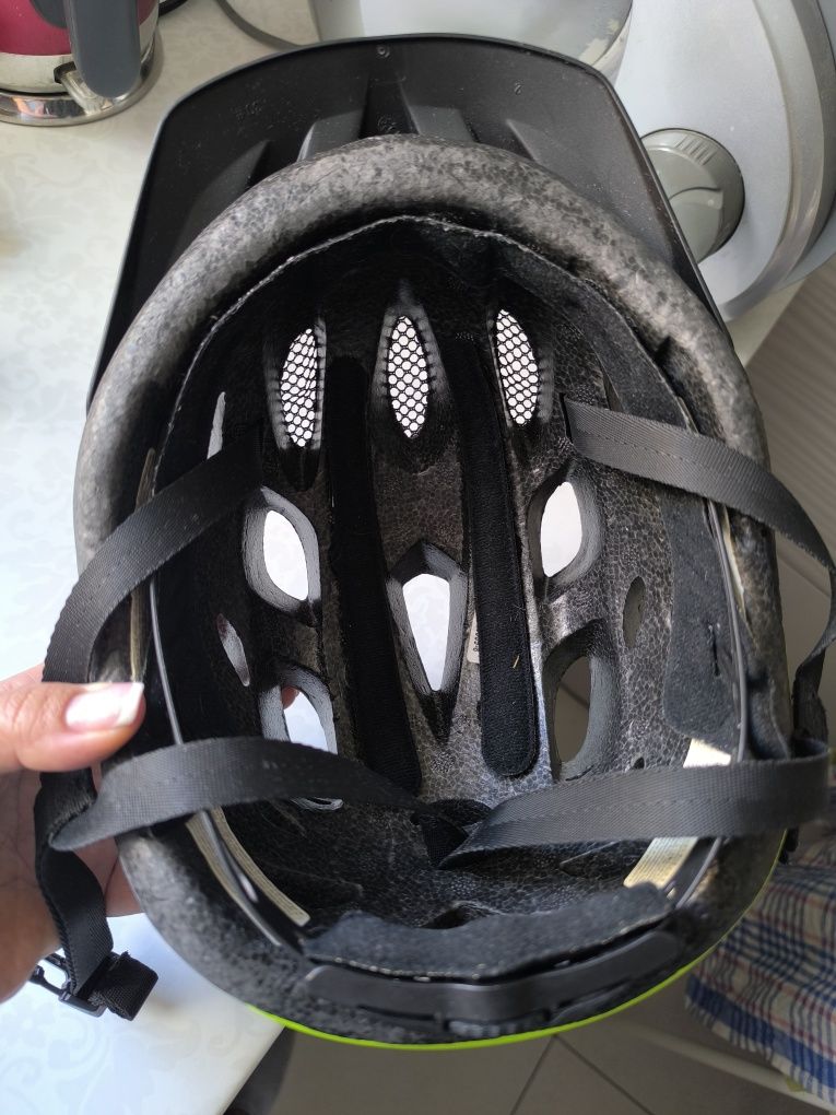 Kask dziecięcy Rockrider B’TWIN rower hulajnoga zielono czarny r.S