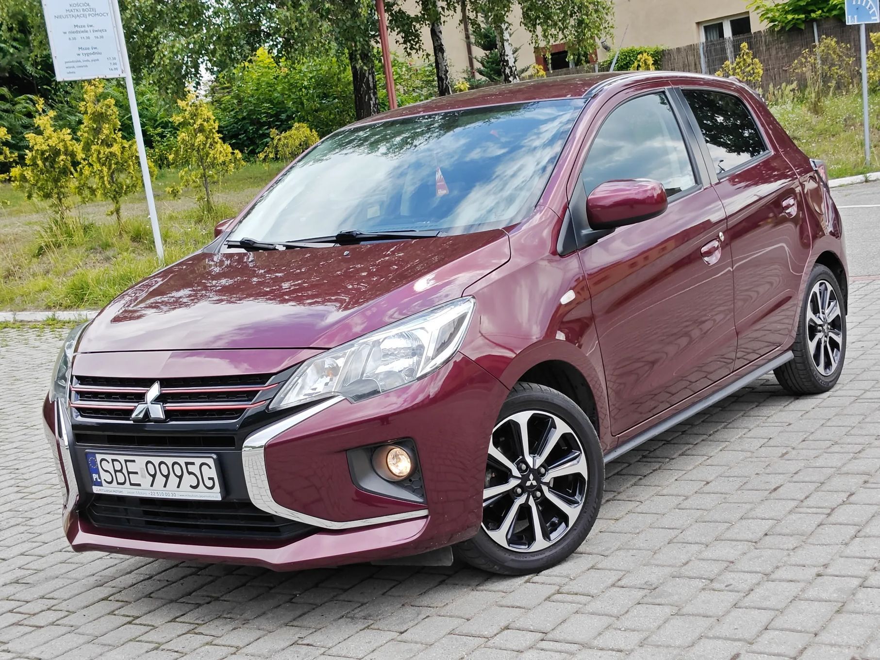 Mitsubishi Space Star Automat * Przebieg 17 tyś km * Salon Polska * Kamera * 2021r * 1.2 MPi