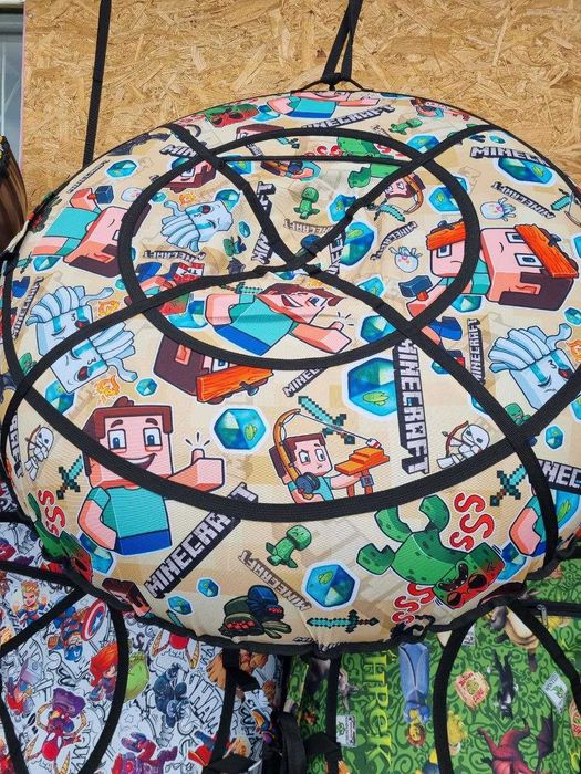 Плюшка для катання, тюбінг санки,  надувний тюб