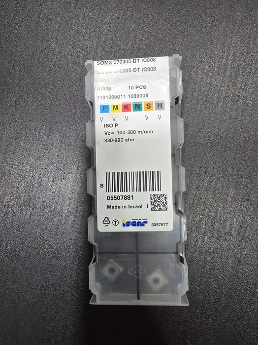 Pastilhas para Broca ISCAR SOMX 070305-DT IC808