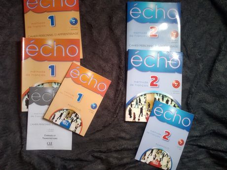 Livros Echo 1 e 2 de Francês com CD =Novo=