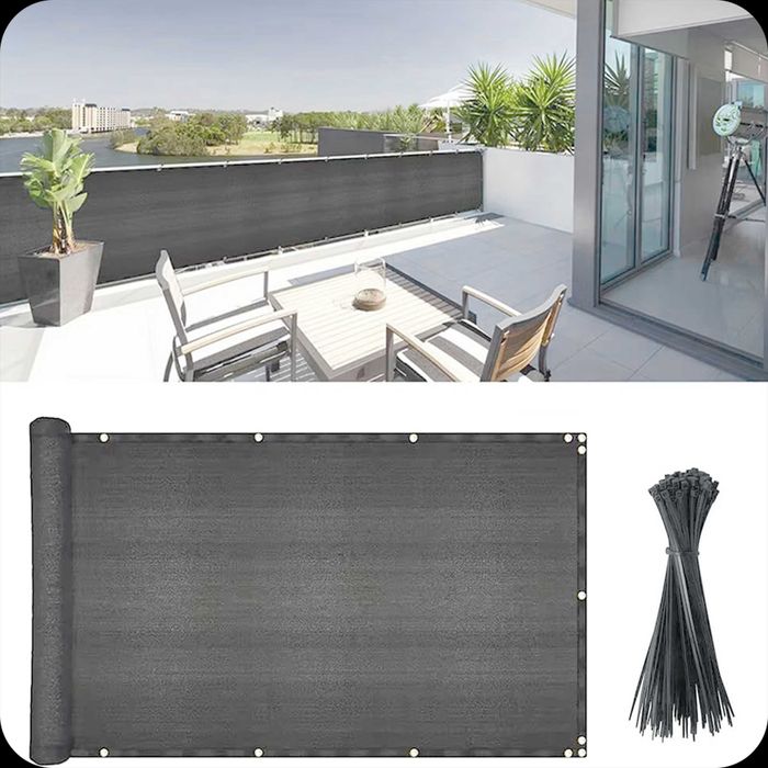 osłona na balkon siatka przeciwsłoneczna uv 95% 180g różne rozmiary