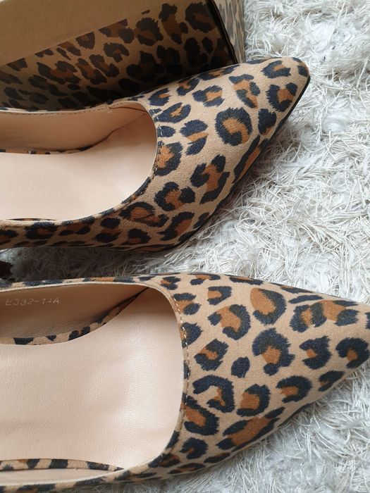 Nowe szpilki w panterkowy wzór pantera animal print