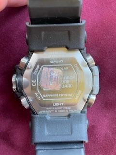 Casio gwg 2000 carbon zegarek