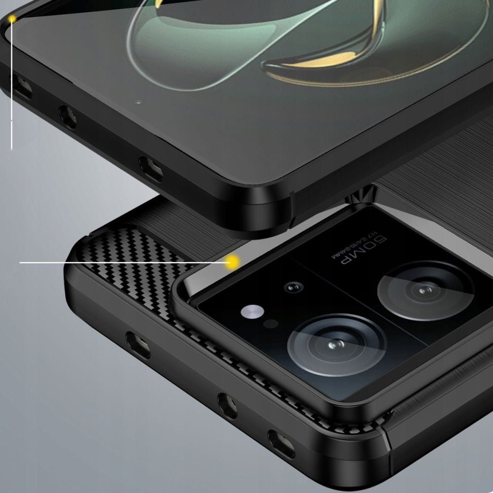 tech-protect tpucarbon xiaomi 13t / 13t pro black