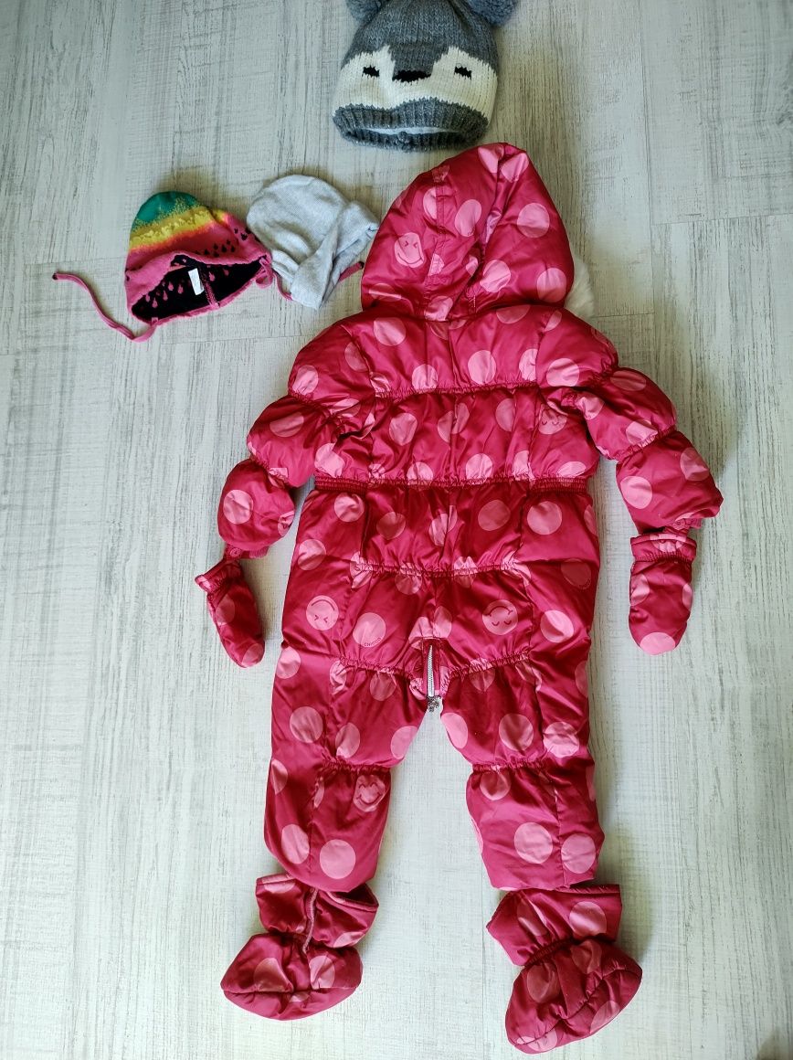 Красивый пуховик Комбинезон Chicco 6-9-12 месяцев