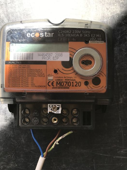 Contador eléctrico monofásico novo