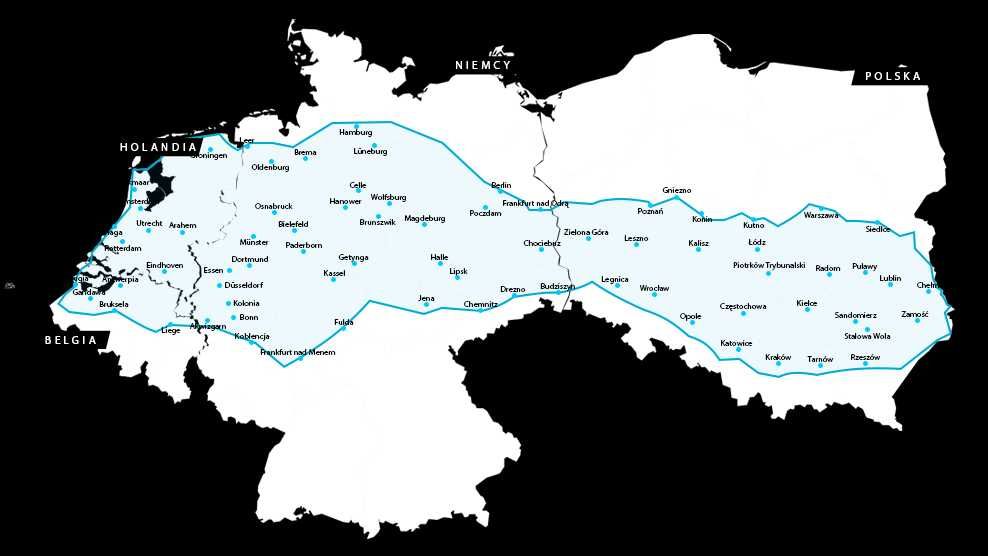 BUSY do Holandii i Niemiec Przewóz OSÓB PACZEK transport Belgia