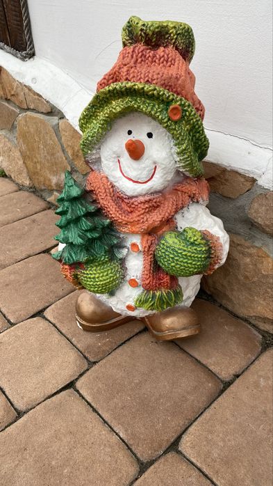 Сніговик новорічний декор