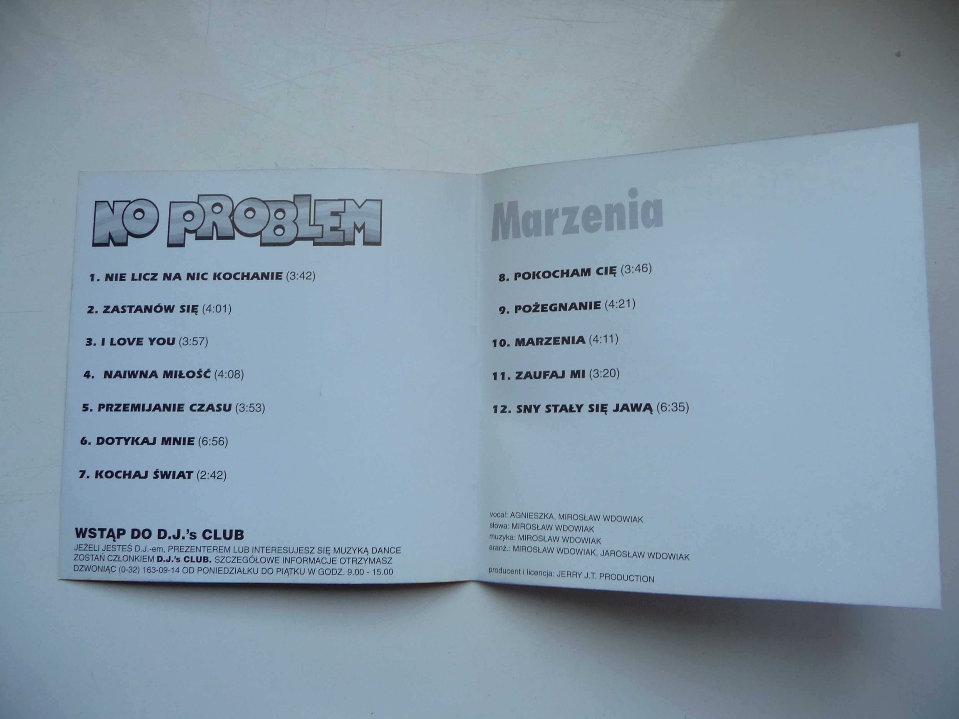 No Problem - Marzenia /CD 1995/ Snake's Music / Super Stan / Eurodance