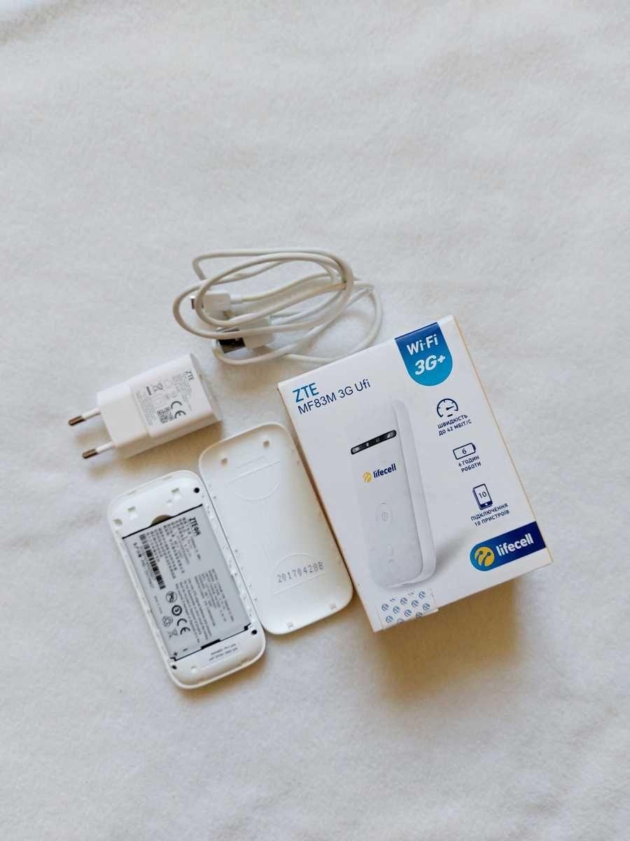Мобільний 3G Wi-Fi роутер ZTE MF83M