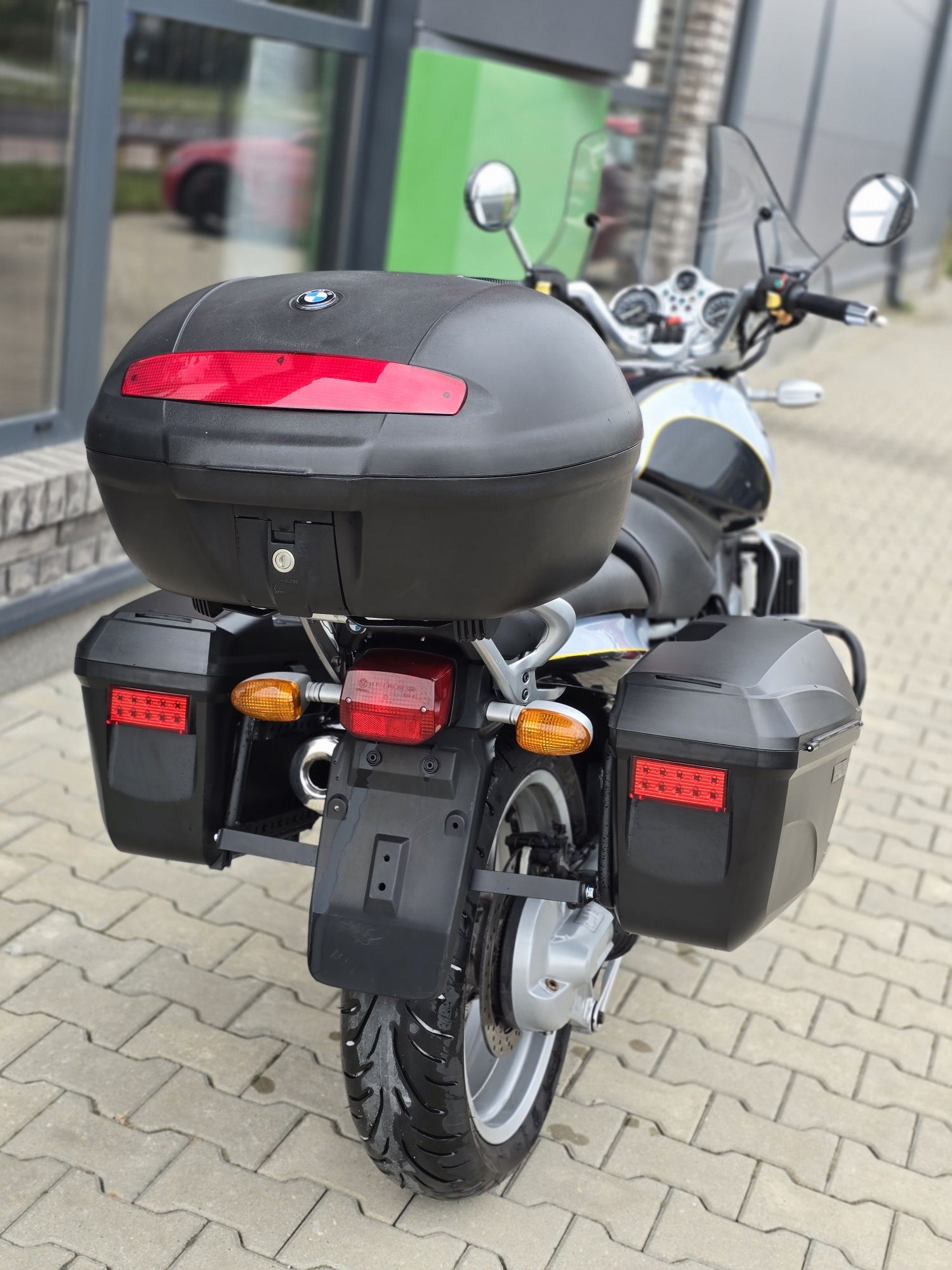 Piękne oryginalne BMW R1100R kufry szyba raty dowóz