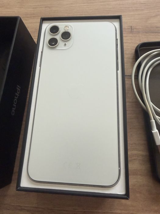 Iphone 11 Pro Max 256gb Livre Branco/Prateado Usado Excelente Estad