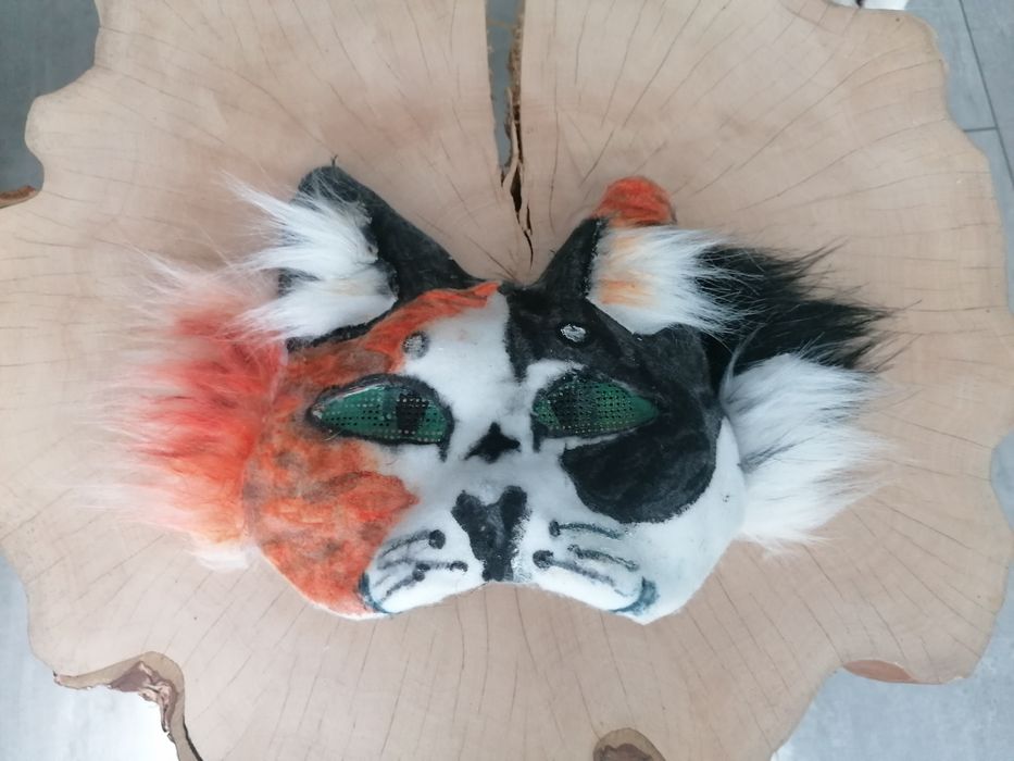 Maska Therian przebranie ręcznie wykonana